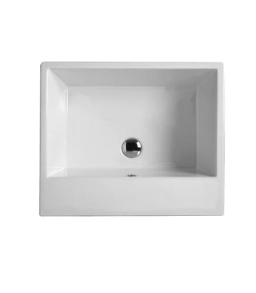 Colavene Volant two-coloured washbasin without hole for countertop or wall-mounted