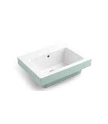 Colavene Alaqua two-tone one-hole wall-mounted washbasin