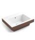 Colavene Alaqua two-tone one-hole wall-mounted washbasin