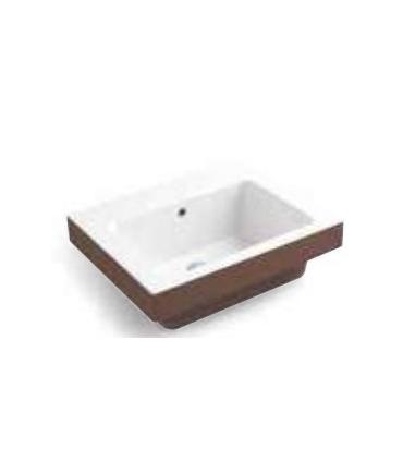 Colavene Alaqua two-tone one-hole wall-mounted washbasin