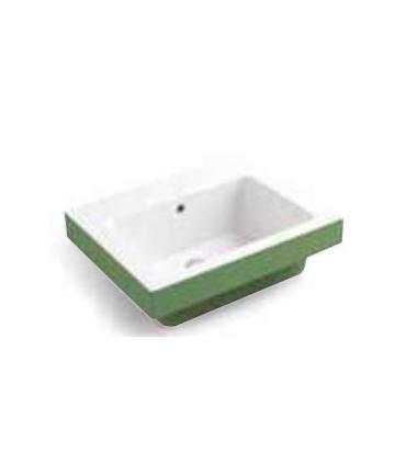 Colavene Alaqua two-tone one-hole wall-mounted washbasin