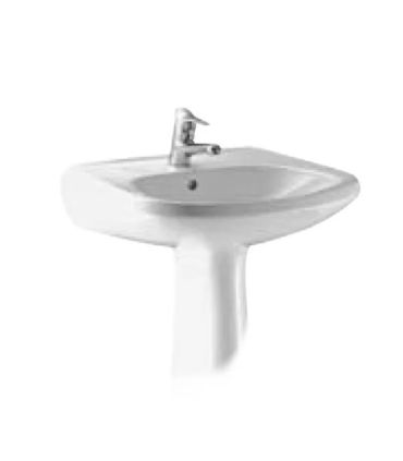 SemiColumn Washbasin, ceramic Dolomite collection Donatell