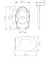 Enveloping toilet seat with soft close closure redri Ponte Giulio