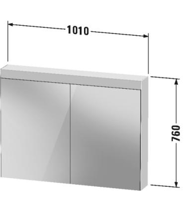 Miroir conteneur Duravit Better version 2 portes