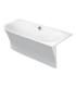 Right corner bathtub with Duravit Cape Cod panel