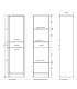 Floor column Colavene Domestica dx 2 doors and drawer