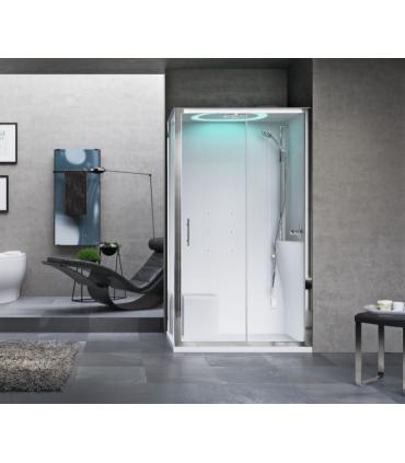 Novellini Eon 2P hydro multifunction shower enclosure with right roof