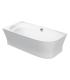 Corner bathtub with Duravit Cape Cod panel left