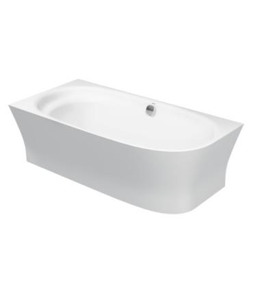 Corner bathtub with Duravit Cape Cod panel left