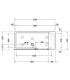 Bathtub with door and box Duravit 700403 left