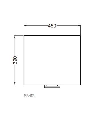 Base unit for laundry Colavene Domestica 45x38 1 left door