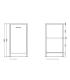 Base unit for laundry Colavene Domestica 45x38 1 left door