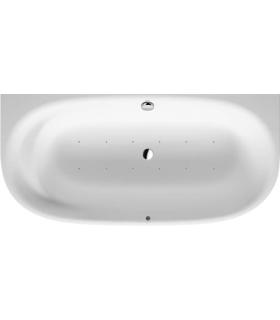 Wall-mounted whirlpool tub with Duravit Cape Cod panel