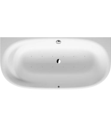 Wall-mounted whirlpool tub with Duravit Cape Cod panel