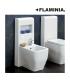 Flaminia set with ledge for bidet, niagara Tr40, white.