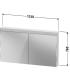 Meuble miroir Duravit Best version 2 portes