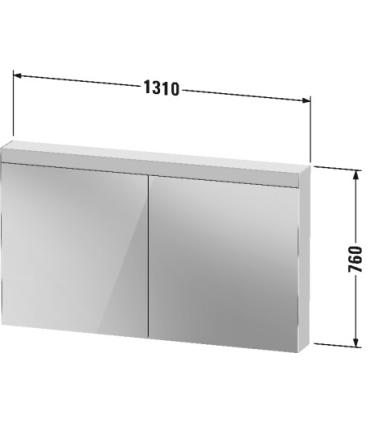 Meuble miroir Duravit Best version 2 portes