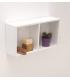 Pensile Colavene Cubo 30x16 h 60 laccato bianco