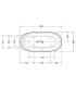 Freestanding whirlpool bathtub Duravit Cape Cod 760330