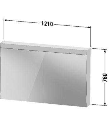 Meuble miroir Duravit Best version 2 portes