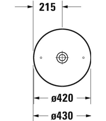 Lavabo da appoggio Duravit Cape Code 232843