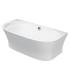 Wall mounted bathtub with Duravit Cape Cod panel