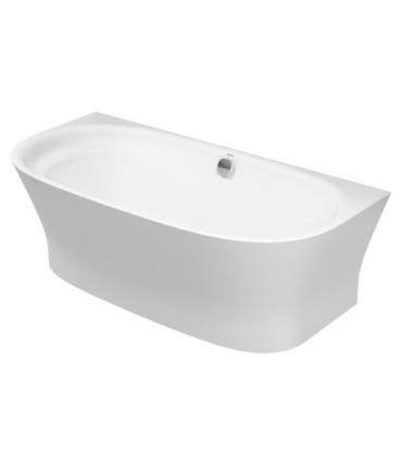 Wall mounted bathtub with Duravit Cape Cod panel