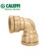 Curved coupling DECA Caleffi, for polyethylene pipes