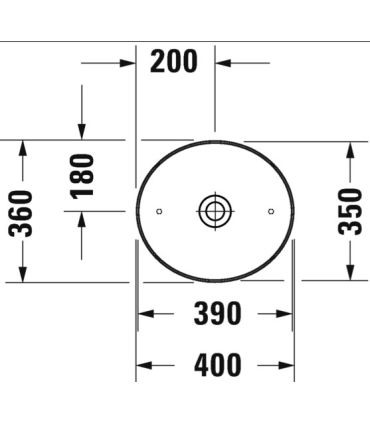 Lavabo da appoggio Duravit Cape Code 232840