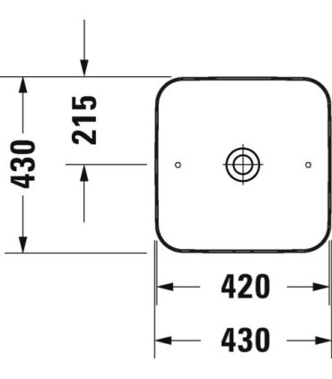 Duravit Cape Cod 234043 lavabo à poser