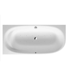 Baignoire d'hydromassage d'angle avec panneau Duravit Cape Cod gauche