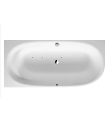 Corner hydromassage bathtub with Duravit Cape Cod panel left