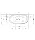 Corner hydromassage bathtub with Duravit Cape Cod panel left