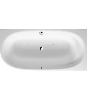 Corner hydromassage bathtub with Duravit Cape Cod DX panel