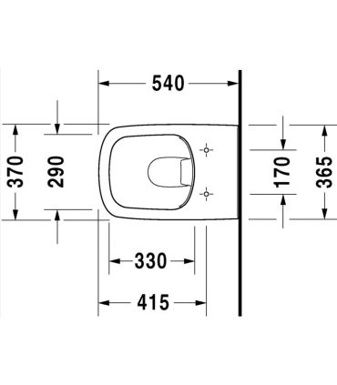 Duravit Durastyle - suspended toilet and bidet