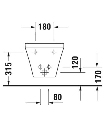 Duravit Durastyle - suspended toilet and bidet