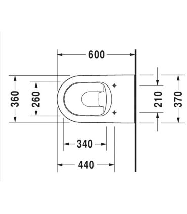 Duravit ME by Starck -Toilet and bidet flush with the floor