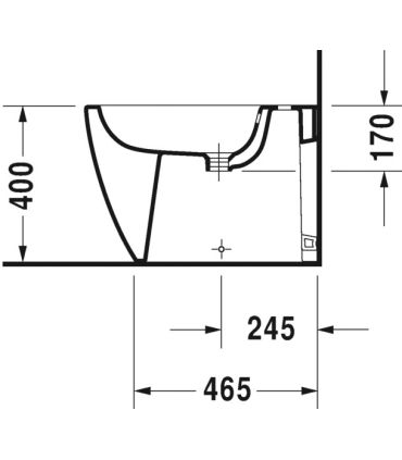 Duravit ME by Starck -Toilet and bidet flush with the floor