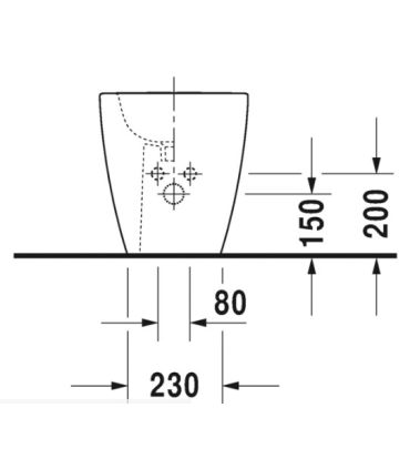 Duravit ME by Starck -Toilet and bidet flush with the floor