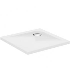Square shower tray with anti-slip treatment Ideal Standard Ultra Flat series art.K5173YK 90x90 cm thickness 4 cm. To be combined
