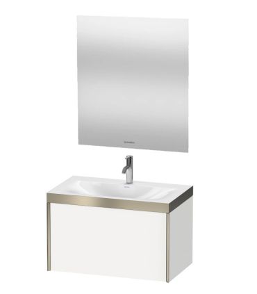 Mobile Duravit X-Viu con lavabo C-bonded e specchio