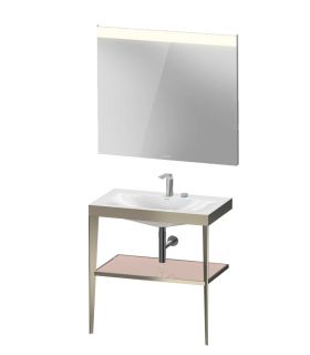 Mobile a giorno Duravit X-Viu con lavabo c-bonded e specchio