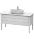 Base lavabo sur le sol, Duravit collection Luv 2 tiroirs