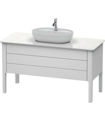 Base lavabo sur le sol, Duravit collection Luv 2 tiroirs