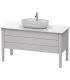 Base lavabo sur le sol, Duravit collection Luv 2 tiroirs