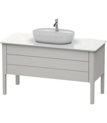 Base lavabo sur le sol, Duravit collection Luv 2 tiroirs