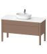 Base lavabo a pavimento, Duravit collezione Luv 2 cassetti