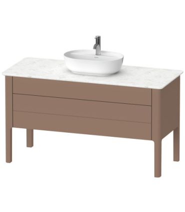 Base lavabo a pavimento, Duravit collezione Luv 2 cassetti