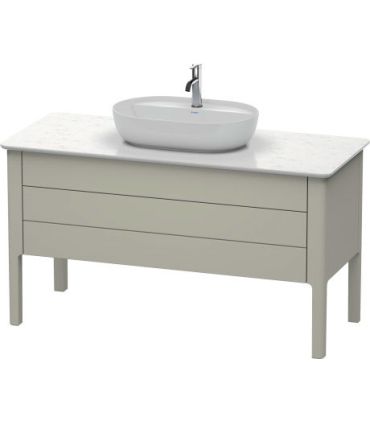 Base lavabo sur le sol, Duravit collection Luv 2 tiroirs