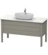 Base lavabo sur le sol, Duravit collection Luv 2 tiroirs